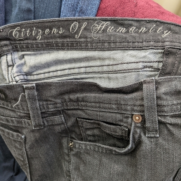 Citizens of Humanity Avedon Stretch Black Low Rise Skinny Jeans, Size 29 EUC USA - Picture 5 of 7